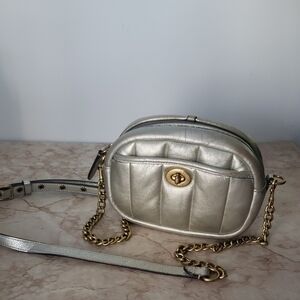 Elegant Silver Crossbody Bag